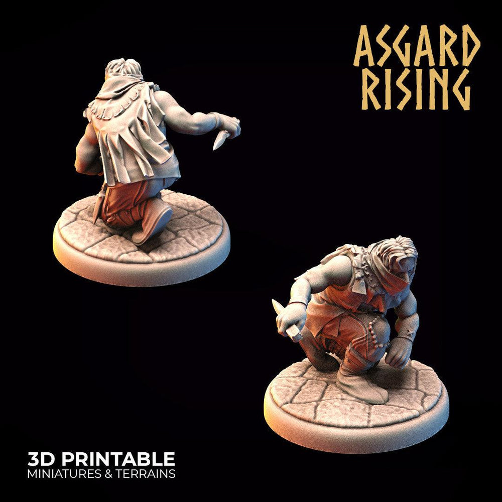 3D Printed Asgard Rising Bandit Rogues Modular Warband 28mm - 32mm Ragnarok D&D (Online Only)