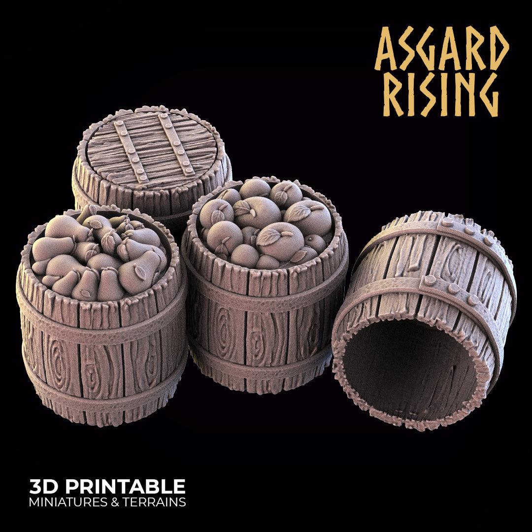 3D Printed Asgard Rising Barrels and Tops Set 28mm - 32mm Ragnarok D&D (Online Only)