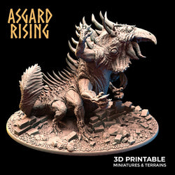 3D Printed Asgard Rising Basilisk #2 King of Serpents - 32mm D&D (Online Only)