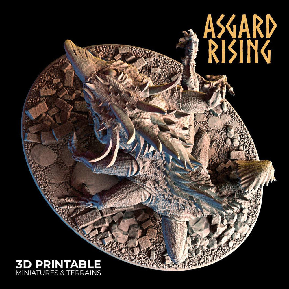 3D Printed Asgard Rising Basilisk #2 King of Serpents - 32mm D&D (Online Only)