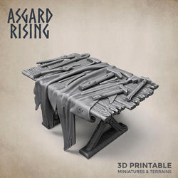 3D Printed Asgard Rising Blacksmith Forge Anvil Props Set 28 32 mm Wargaming DnD (Online Only)