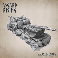 3D Printed Asgard Rising Blacksmith Forge Anvil Props Set 28 32 mm Wargaming DnD (Online Only)