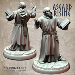 3D Printed Asgard Rising Brother Monks Set 28mm - 32mm Ragnarok D&D (Online Only)