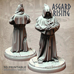 3D Printed Asgard Rising Brother Monks Set 28mm - 32mm Ragnarok D&D (Online Only)