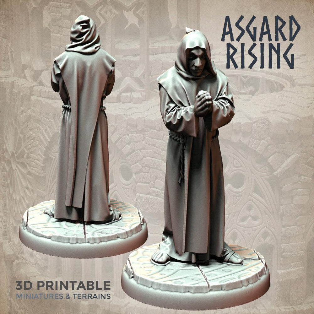 3D Printed Asgard Rising Brother Monks Set 28mm - 32mm Ragnarok D&D (Online Only)