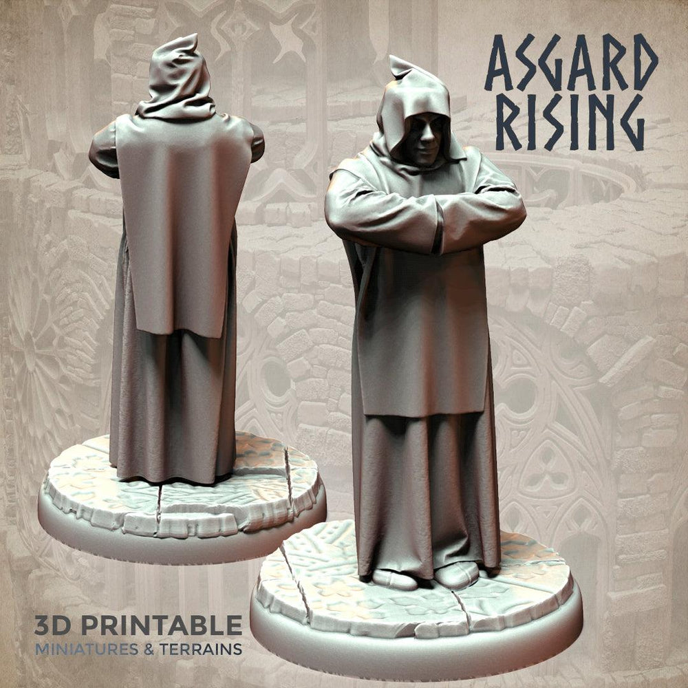 3D Printed Asgard Rising Brother Monks Set 28mm - 32mm Ragnarok D&D (Online Only)