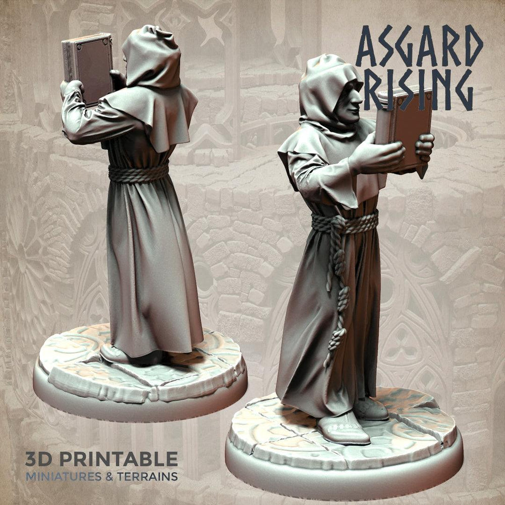 3D Printed Asgard Rising Brother Monks Set 28mm - 32mm Ragnarok D&D (Online Only)