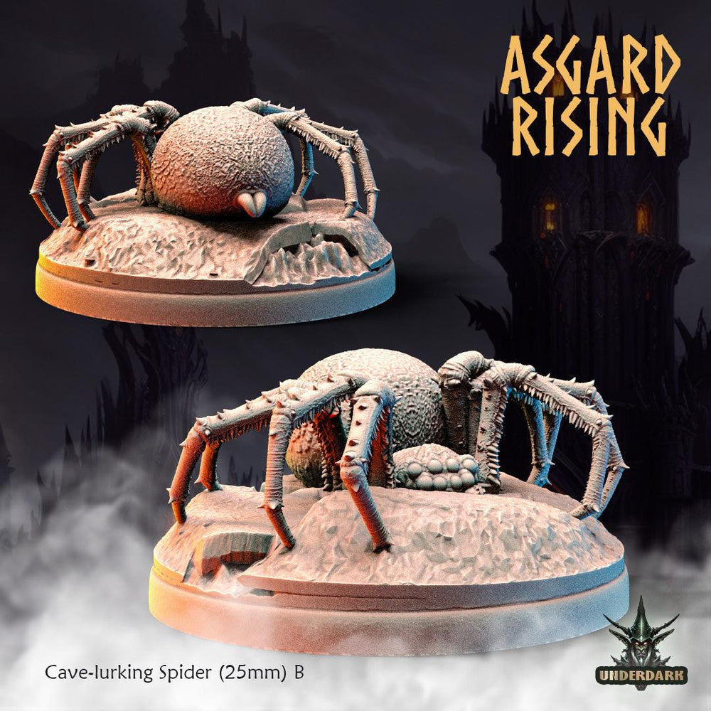 3D Printed Asgard Rising Cave-Lurking Spiders Set 1 28 32 mm Wargaming DnD (Online Only)