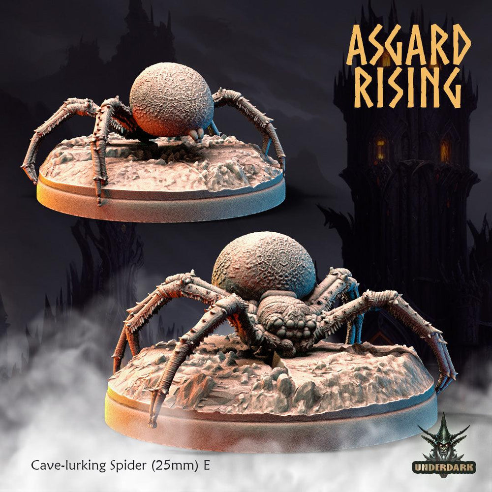 3D Printed Asgard Rising Cave-Lurking Spiders Set 1 28 32 mm Wargaming DnD (Online Only)