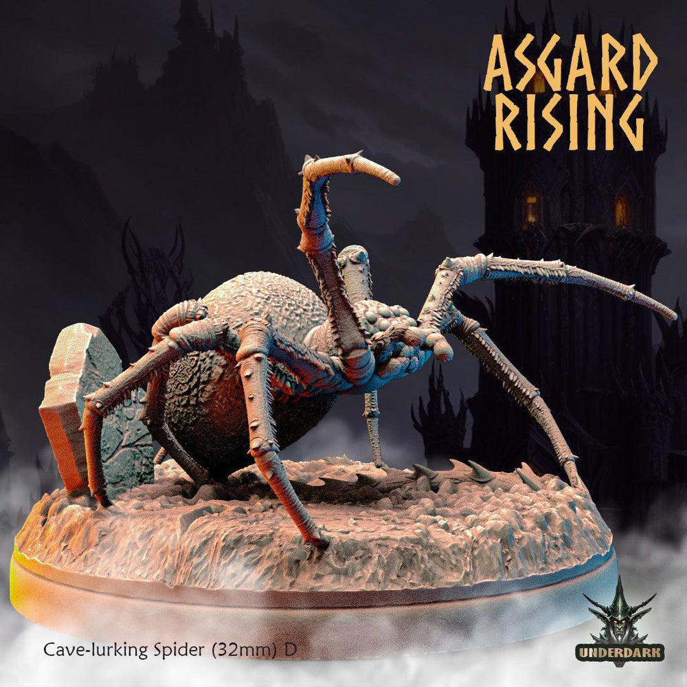 3D Printed Asgard Rising Cave-Lurking Spiders Set 2 28 32 mm Wargaming DnD (Online Only)