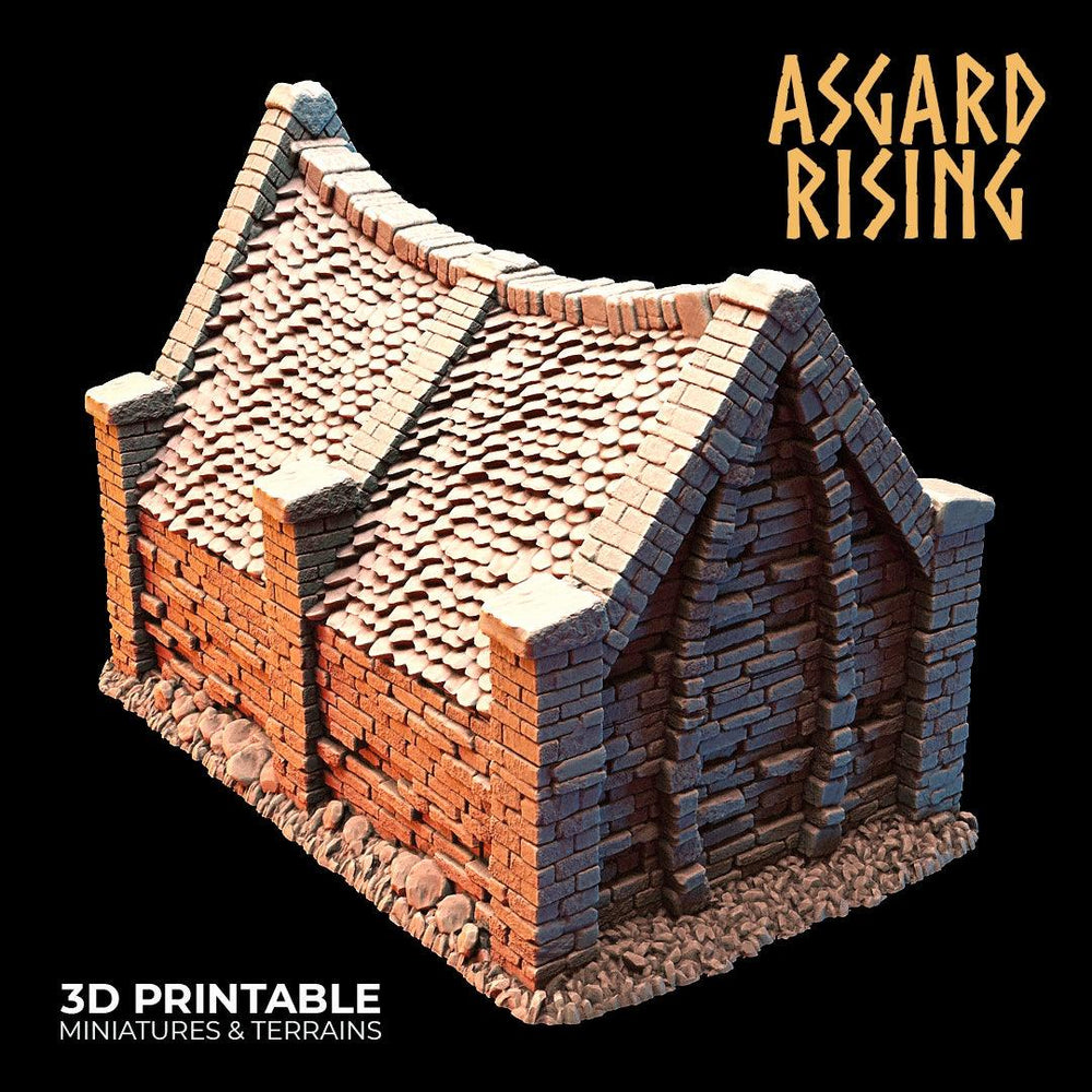 3D Printed Asgard Rising Cemetery Mausoleum 28mm-32mm Ragnarok D&D (Online Only)