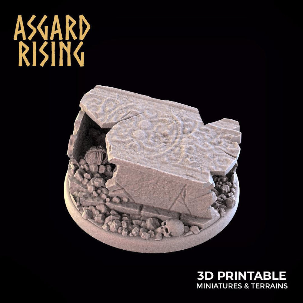 3D Printed Asgard Rising Crushed Tomb 28 32mm D&D (Online Only)
