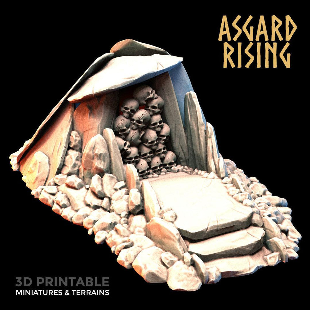 3D Printed Asgard Rising Crypt Entrance 28mm-32mm Ragnarok D&D (Online Only)