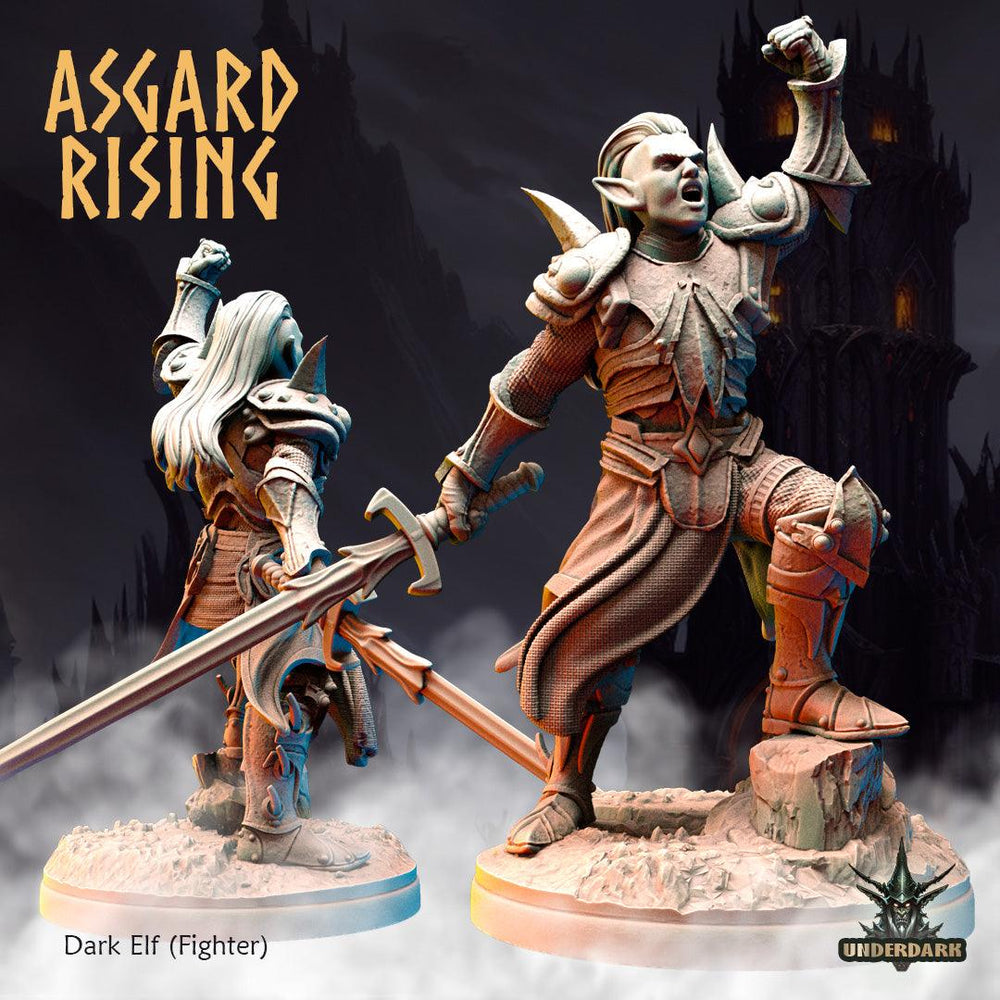 3D Printed Asgard Rising Dark Elves 28 32 mm Wargaming DnD (Online Only)