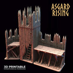 3D Printed Asgard Rising Defense Tower 28mm - 32mm Ragnarok D&D (Online Only)