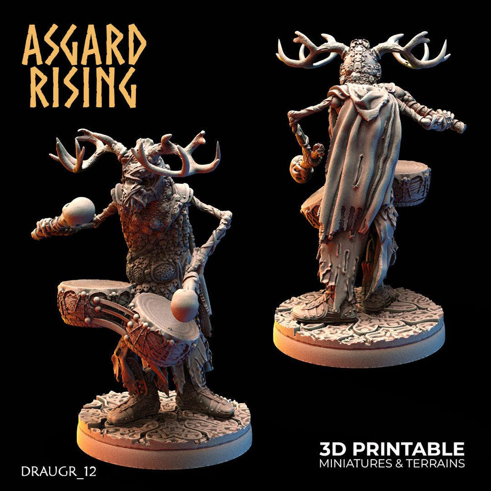 3D Printed Asgard Rising Draugr Barrow Guards Modular Set B 28 32 mm Wargaming DnD (Online Only)