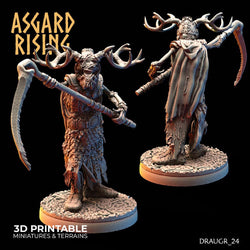 3D Printed Asgard Rising Draugr Barrow Guards Modular Set C 28 32 mm Wargaming DnD (Online Only)