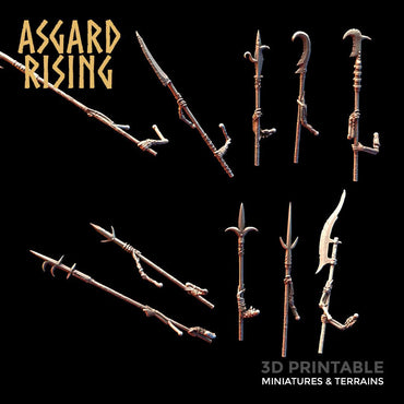 3D Printed Asgard Rising Draugr - Undead Additional Weapons 28mm - 32mm (Online Only)