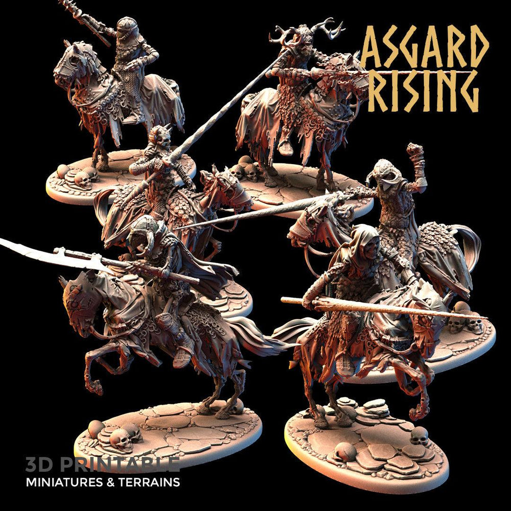 3D Printed Asgard Rising Draugr - Undead Skeleton Fallen Knights Set 28mm - 32mm (Online Only)