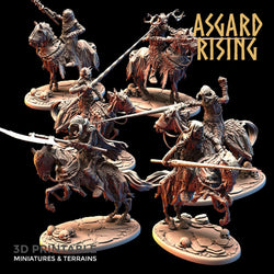 3D Printed Asgard Rising Draugr - Undead Skeleton Fallen Knights Set 28mm - 32mm (Online Only)