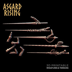 3D Printed Asgard Rising Draugr - Undead Skeleton Fallen Knights Set 28mm - 32mm (Online Only)
