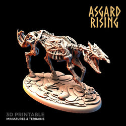 3D Printed Asgard Rising Draugr - Undead Skeleton Horses Set 28mm - 32mm (Online Only)