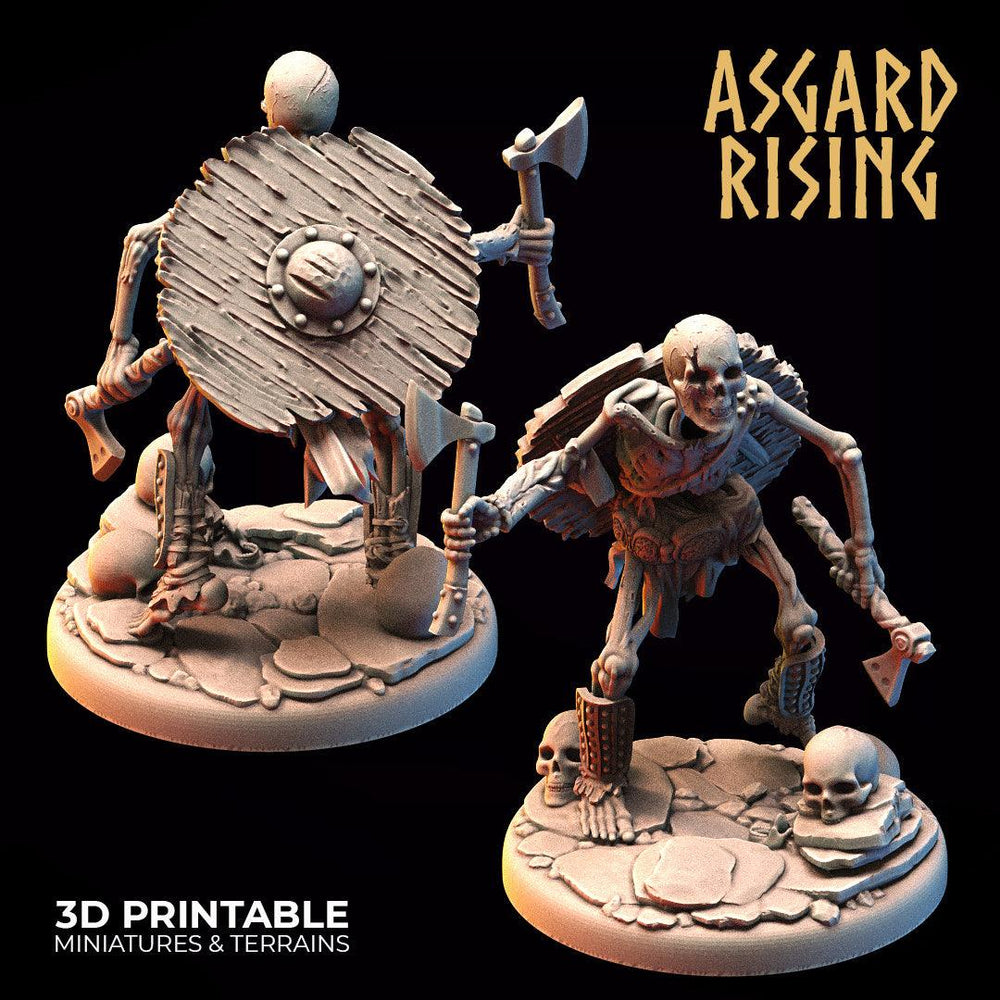 3D Printed Asgard Rising Draugr - Undead Skeleton Infantry Set 28mm - 32mm (Online Only)