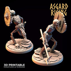 3D Printed Asgard Rising Draugr - Undead Skeleton Infantry Set 28mm - 32mm (Online Only)