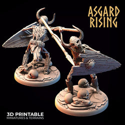 3D Printed Asgard Rising Draugr - Undead Skeleton Infantry Set 28mm - 32mm (Online Only)