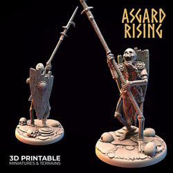 3D Printed Asgard Rising Draugr - Undead Skeleton Infantry Set 28mm - 32mm (Online Only)