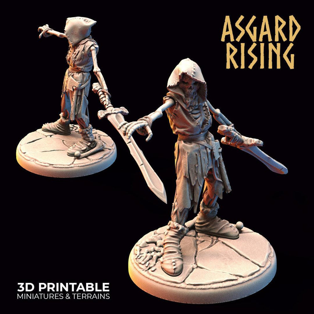 3D Printed Asgard Rising Draugr - Undead Skeleton Warriors Set 28mm - 32mm (Online Only)