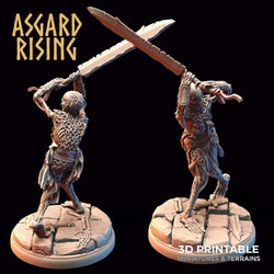3D Printed Asgard Rising Draugr - Undead Skeleton Warriors Set 28mm - 32mm (Online Only)