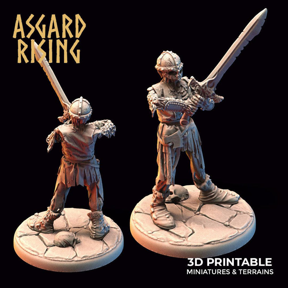 3D Printed Asgard Rising Draugr - Undead Skeleton Warriors Set 28mm - 32mm (Online Only)