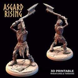 3D Printed Asgard Rising Draugr - Undead Skeleton Warriors Set 28mm - 32mm (Online Only)