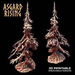 3D Printed Asgard Rising Dry Conifers Spruce Modular Forest Set 28mm 32mm D&D (Online Only)