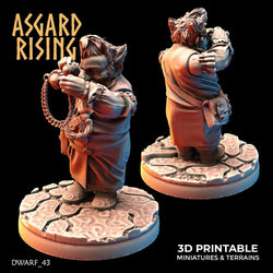3D Printed Asgard Rising Dwarf Artisan Worker Set 28mm - 32mm (Online Only)