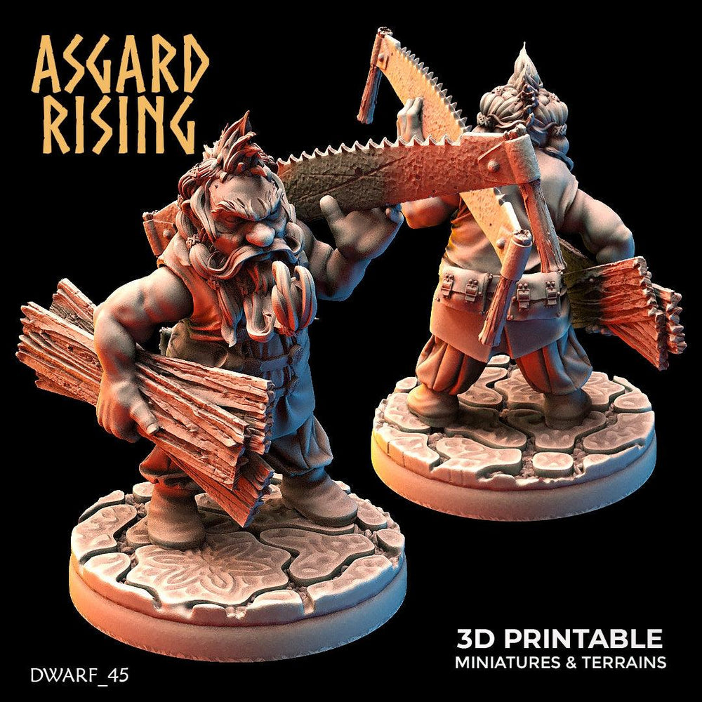 3D Printed Asgard Rising Dwarf Artisan Worker Set 28mm - 32mm (Online Only)