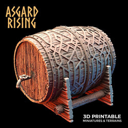 3D Printed Asgard Rising Dwarf Barrels Distillery and Brewery 28mm - 32mm (Online Only)