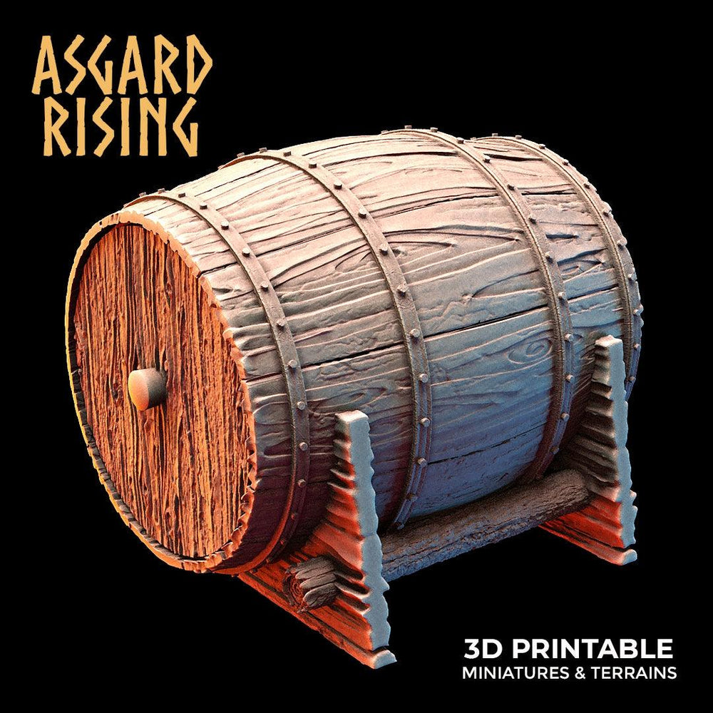 3D Printed Asgard Rising Dwarf Barrels Distillery and Brewery 28mm - 32mm (Online Only)