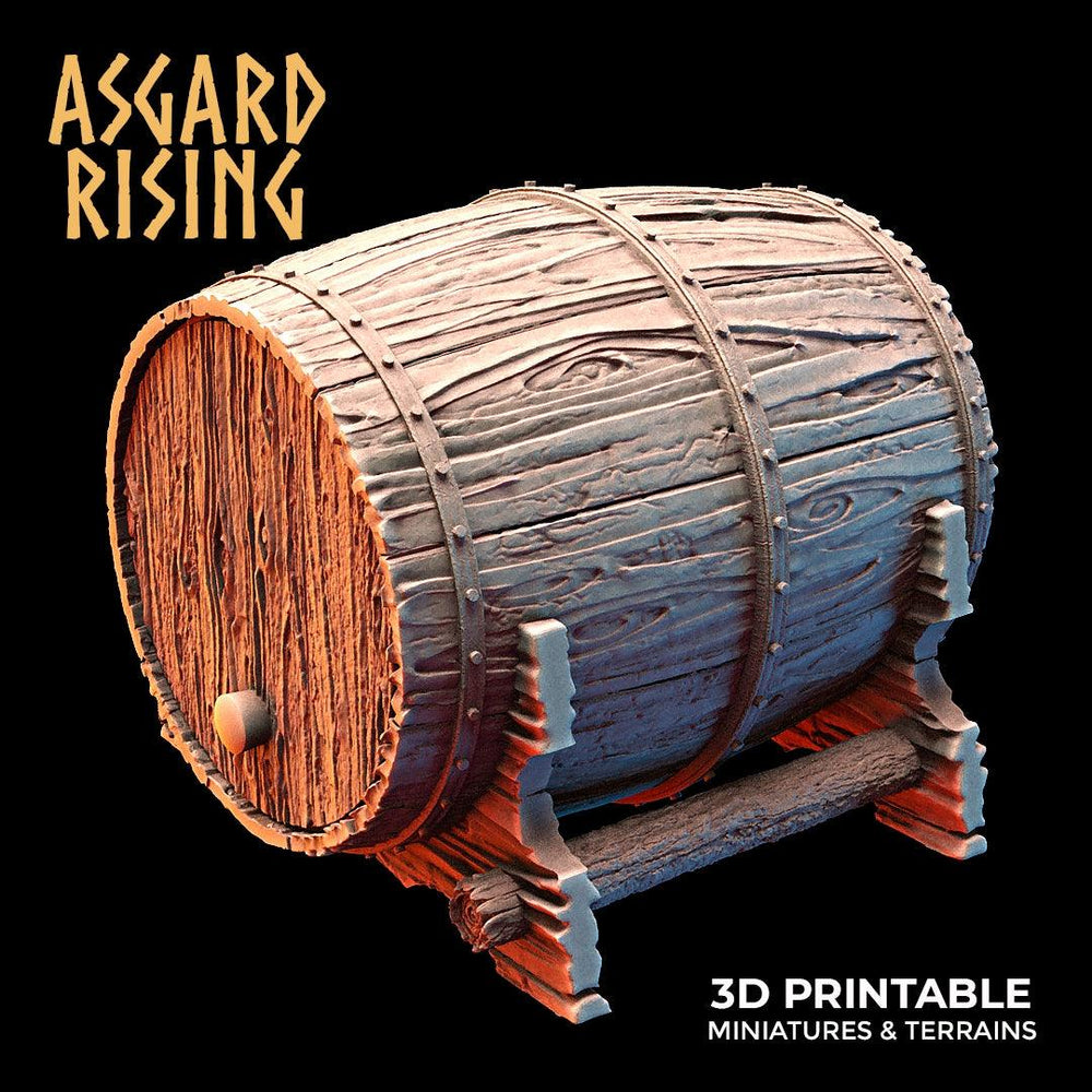 3D Printed Asgard Rising Dwarf Barrels Distillery and Brewery 28mm - 32mm (Online Only)