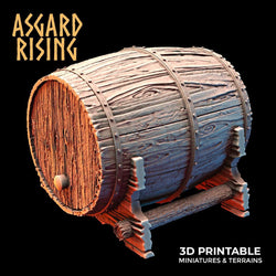 3D Printed Asgard Rising Dwarf Barrels Distillery and Brewery 28mm - 32mm (Online Only)