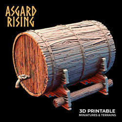 3D Printed Asgard Rising Dwarf Barrels Distillery and Brewery 28mm - 32mm (Online Only)