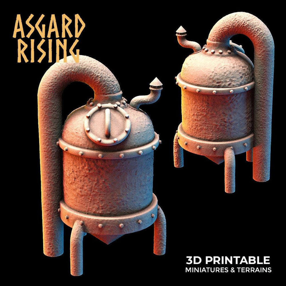 3D Printed Asgard Rising Dwarf Distillery and Brewery Set 28mm - 32mm (Online Only)