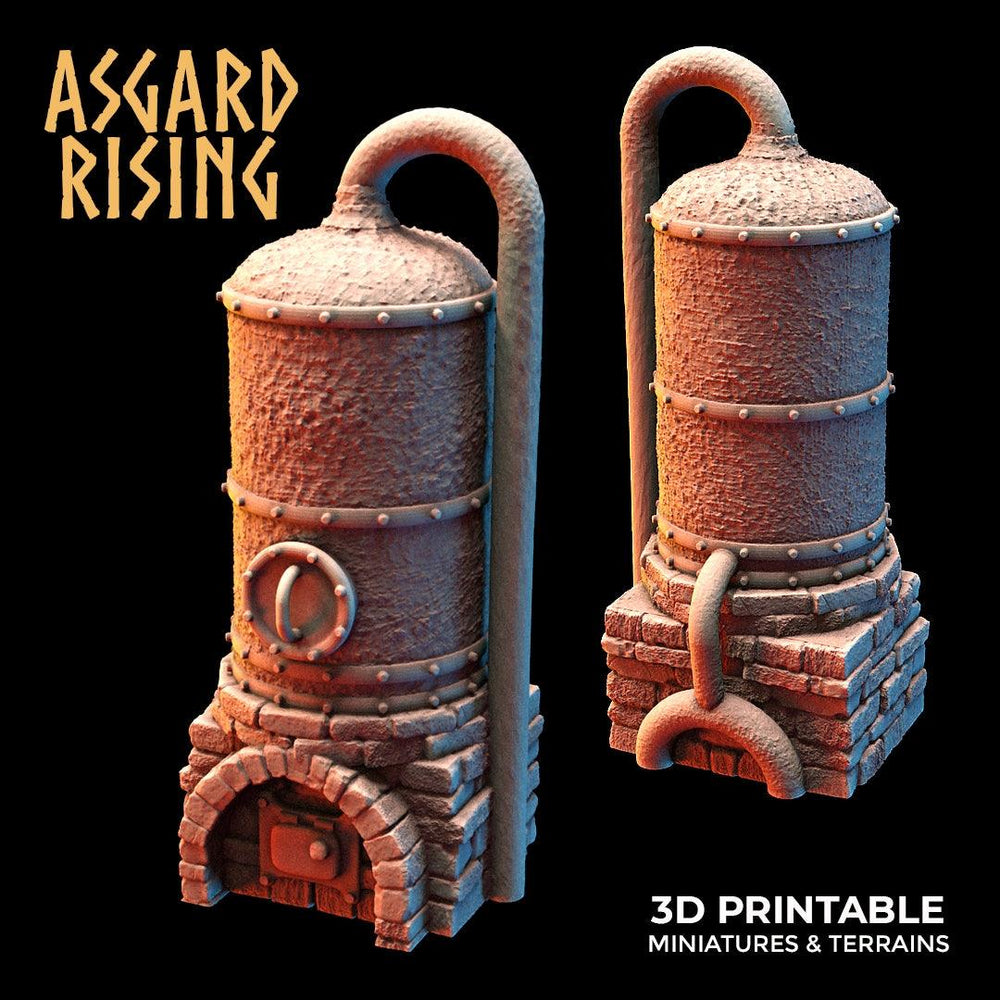 3D Printed Asgard Rising Dwarf Distillery and Brewery Set 28mm - 32mm (Online Only)