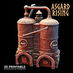 3D Printed Asgard Rising Dwarf Distillery and Brewery Set 28mm - 32mm (Online Only)