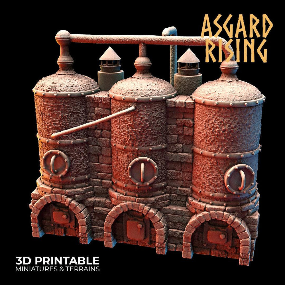 3D Printed Asgard Rising Dwarf Distillery and Brewery Set 28mm - 32mm (Online Only)