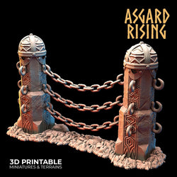 3D Printed Asgard Rising Dwarf Mountain Pass Fortress Entrance 28mm - 32mm (Online Only)