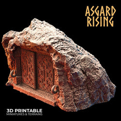 3D Printed Asgard Rising Dwarf Mountain Pass Fortress Entrance 28mm - 32mm (Online Only)