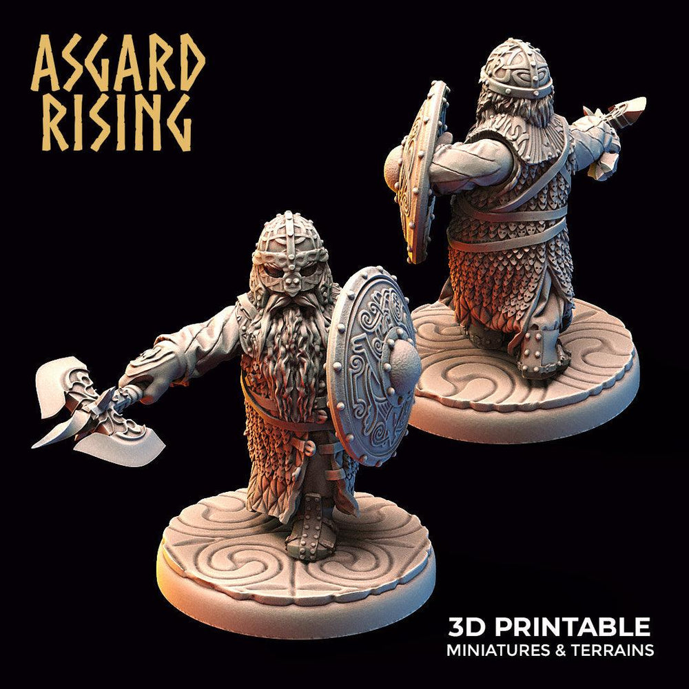 3D Printed Asgard Rising Dwarf Warrior Scale Armor Modular Warband Set 28mm - 32mm (Online Only)
