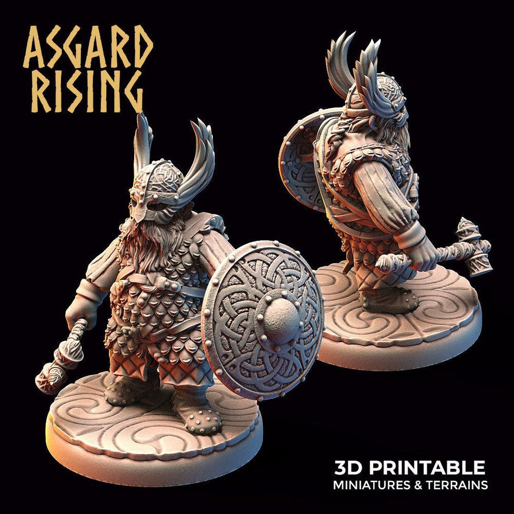 3D Printed Asgard Rising Dwarf Warrior Scale Armor Modular Warband Set 28mm - 32mm (Online Only)